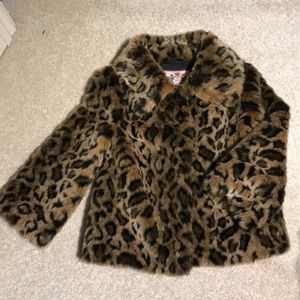 Juicy couture faux fur coat